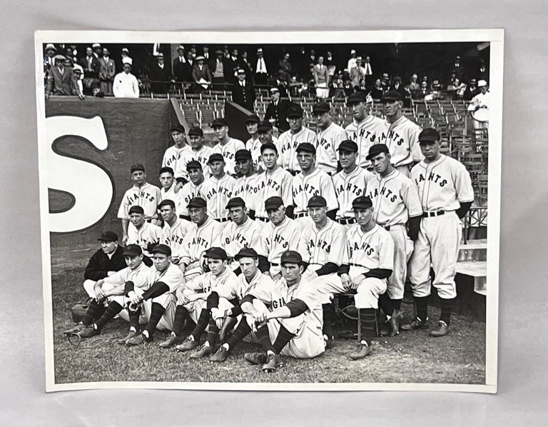 Item #1933NYG001 1933 New York Giants National League Champions Type 1 Photograph. Carl Hubbell, Mel Ott, Bill Terry, Travis Jackson, HOF.