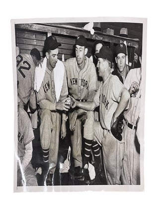 1937 Type 1 Photograph of Carl Hubbell Holding Ball After Winning Pennant-Clinching Game. Carl Hubbell, HOF.