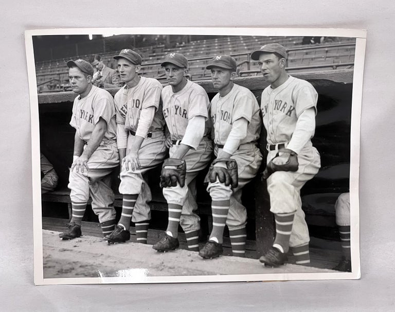 Item #1937NYG003 1937 New York Giants National League Champions Type 1 Photograph. Mel Ott, Carl Hubbell, HOF.