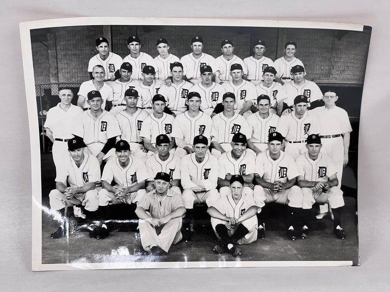 Item #1940DT001 1940 Detroit Tigers American League Champions Type 1 Photograph. Hank Greenberg, Charlie Gehringer, Hal Newhouser, Earl Averill, HOF.