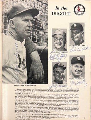 Multi-Signed 1967 World Series Boston Red Sox v. St. Louis Cardinals Official Program and Scorecard