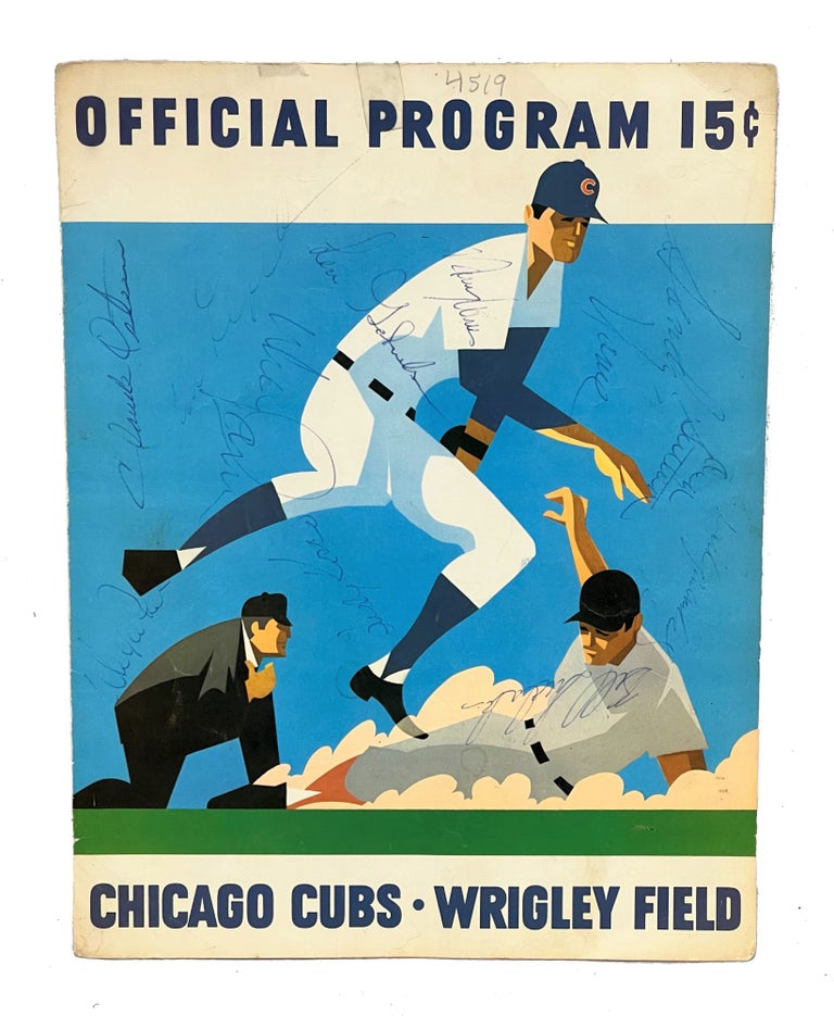Item #1970CCLAD001 1970 Official Program Chicago Cubs v. Los Angeles Dodgers. Don Sutton, Maury Wills.