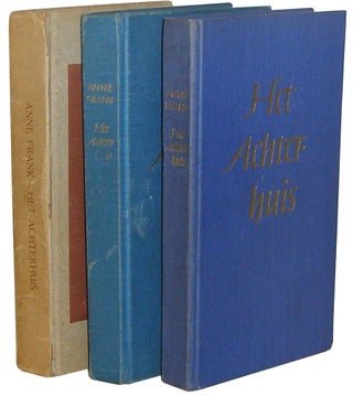 Collection of 188 items including rare unrestored first edition of Het Achterhuis (The Diary of Anne Frank) in original dust jacket, with subsequent 29 editions, translated editions in nine languages, books, periodicals, and Ephemera