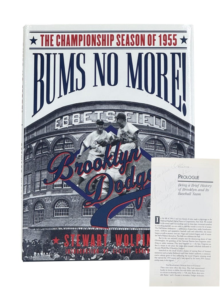 Item #BDSW001 Bums No More: The Championship Season of the 1955 Brooklyn Dodgers. Stewart Wolpin.