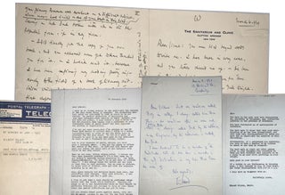 Item #EDW002 Small archive of letters to writer and critic Gilbert Seldes. Edmund Wilson