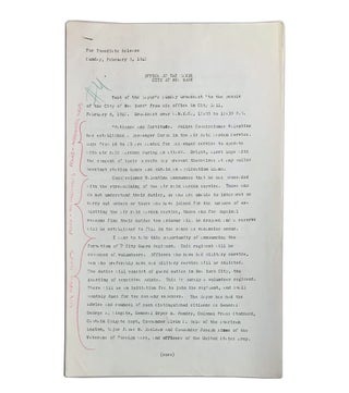 Transcripts for four of his "Talk to the People" wartime radio Addresses