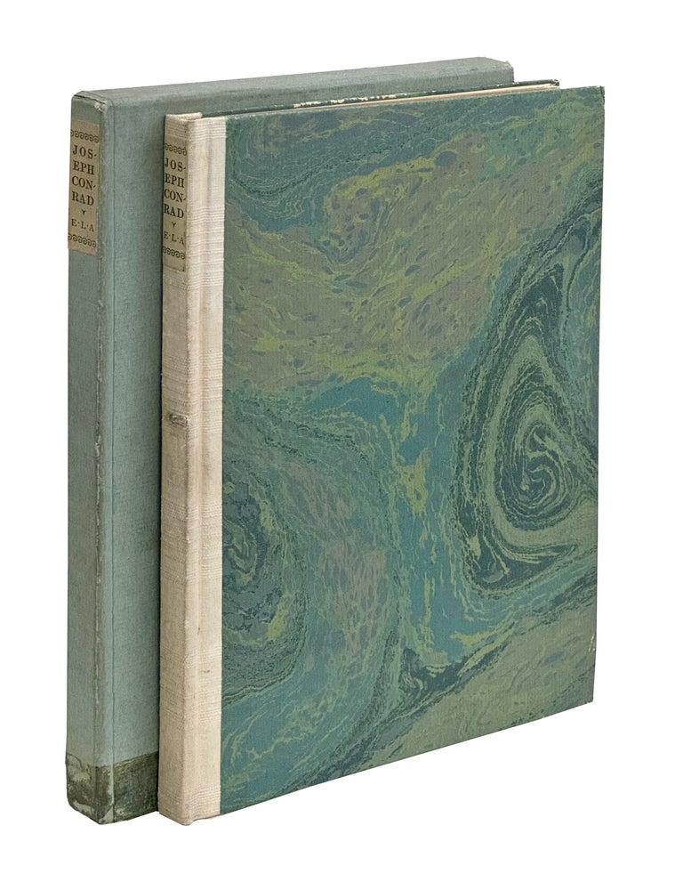 Item #JC076 Joseph Conrad: The Man; A Burial in Kent. Elbridge L. Adams, John Sheridan Zelie.