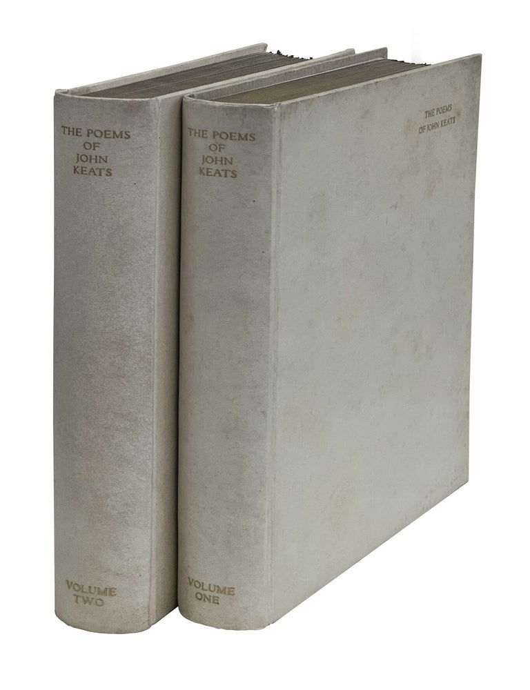 Item #JK012b The Poems of John Keats, Arranged in Chronological Order. John Keats.