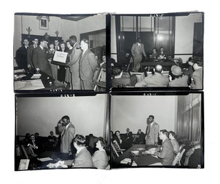 Item #JROB001 Original Photos of Jackie Robinson at an American Veterans Committee Event. Jackie...