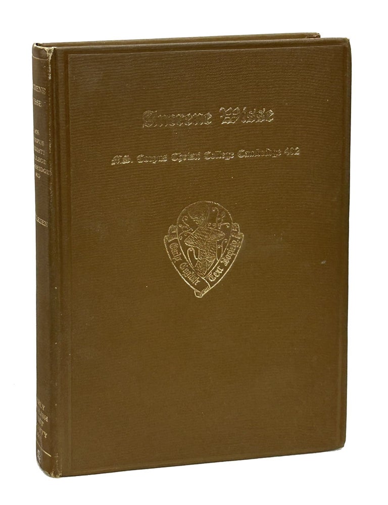 Item #JRRT036 The English Text of the Ancrene Riwle, Ancrene Wisse, edited from MS. Corpus Christi College Cambridge 402. J. R R. Tolkien, John Ronald Reuel.