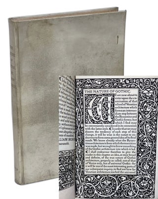 Item #JRUS002 The Nature of Gothic, a Chapter of the Stones of Venice. John Ruskin