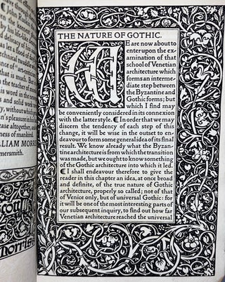 The Nature of Gothic, a Chapter of the Stones of Venice