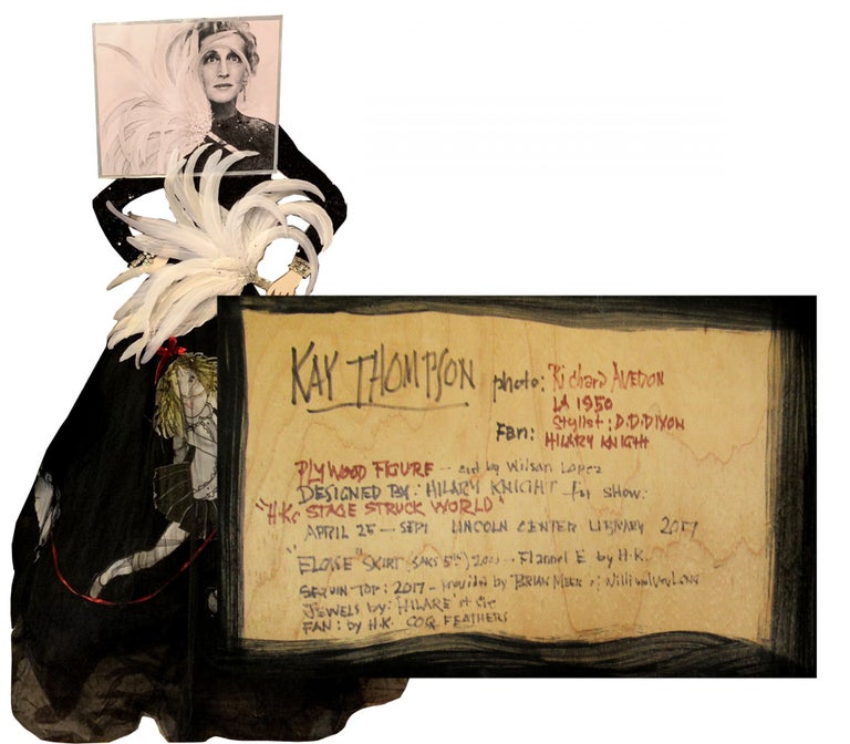 Item #KTKH001 Mixed Media Collage Portrait of Kay Thompson. Hilary Knight, Kay Thompson.