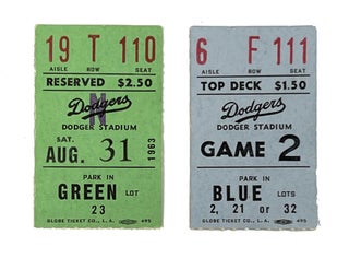 Multi-Signed 1963 Los Angeles Dodgers v. Cincinnati Reds Score Card Program