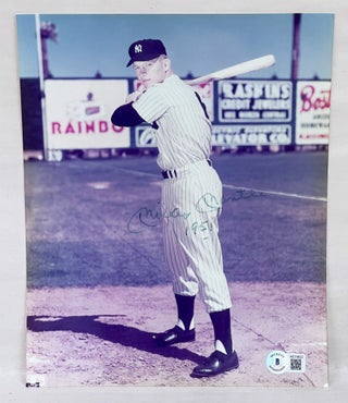 Item #MMAN013 Signed Photograph of Mickey Mantle, 1951 Season. Mickey Mantle