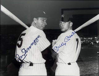 Item #MMANJOED001 Signed Photograph of DiMaggio & Mantle, 1951 Season. Joe DiMaggio, Mickey Mantle