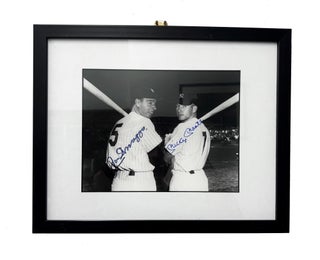 Signed Photograph of DiMaggio & Mantle, 1951 Season