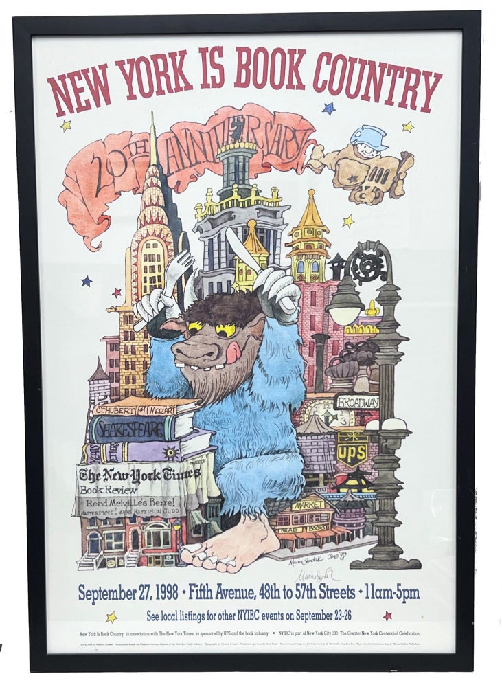 Item #MSK010 New York is Book Country Poster (10th Anniversary). Maurice Sendak.