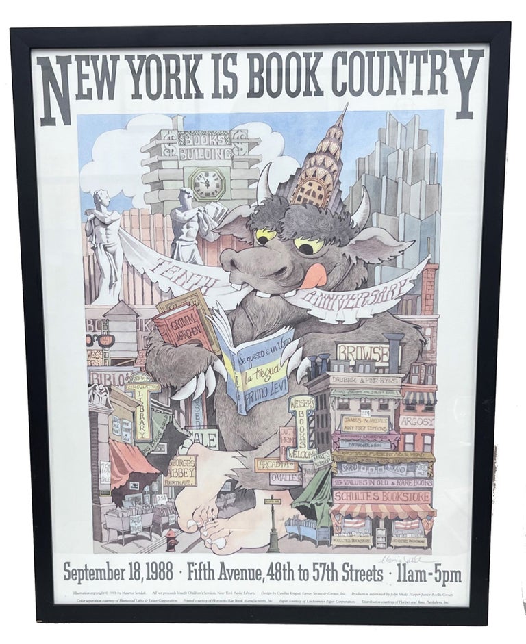 Item #MSK011 New York is Book Country Poster (20th Anniversary). Maurice Sendak.