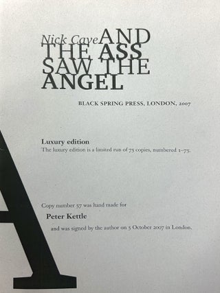 And the Ass Saw the Angel