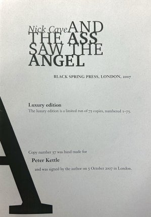 And the Ass Saw the Angel