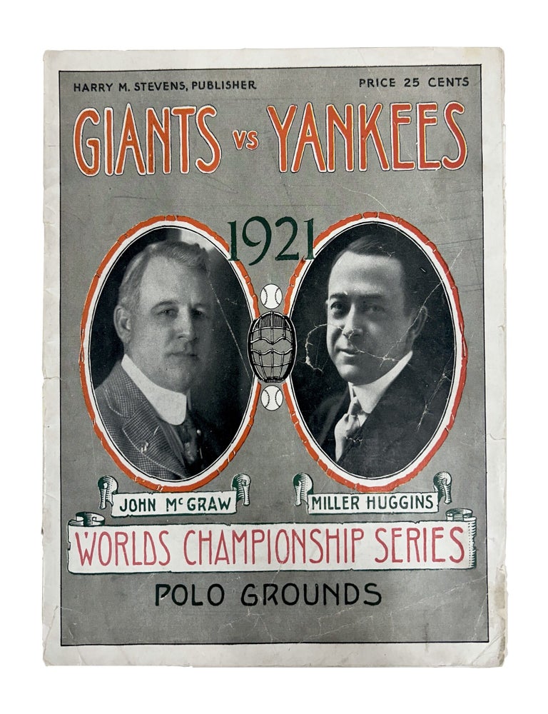 Item #NYY004 Official Souvenir Program, World Series 1921 (Giants vs. Yankees)