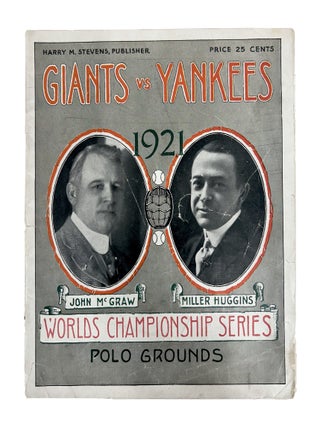 Official Souvenir Program, World Series 1921 (Giants vs. Yankees