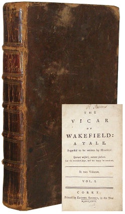 Item #OG001 The Vicar of Wakefield: A Tale. Oliver Goldsmith