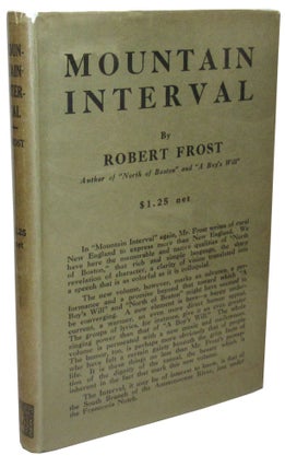 Item #RF059 Mountain Interval. Robert Frost