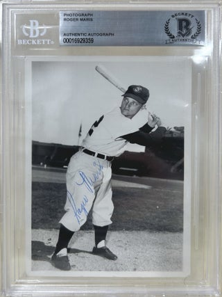 Signed Roger Maris Postcard. Roger Maris.