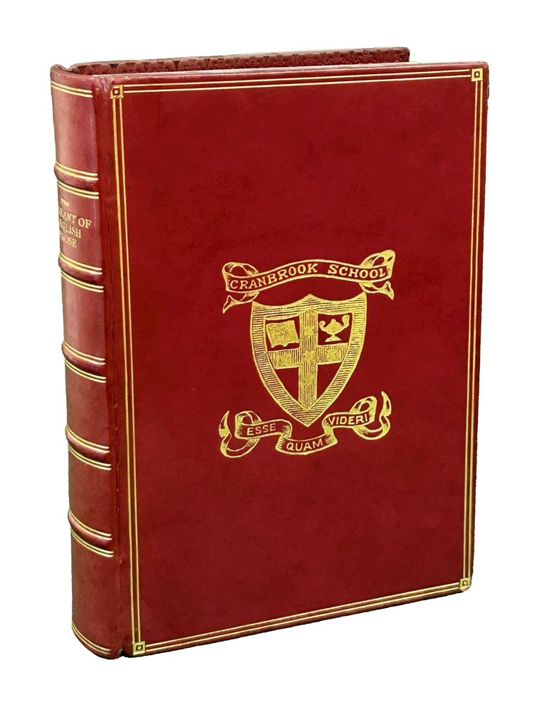 Item #RML001 The Pageant of English Prose: Being Five Hundred Passages by Three Hundred and Twenty-Five Authors. Robert Maynard Leonard.