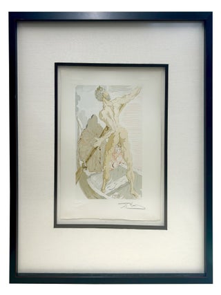 Item #SAD001 Signed Inferno Canto 3 (Divine Comedy). Salvador Dal&iacute