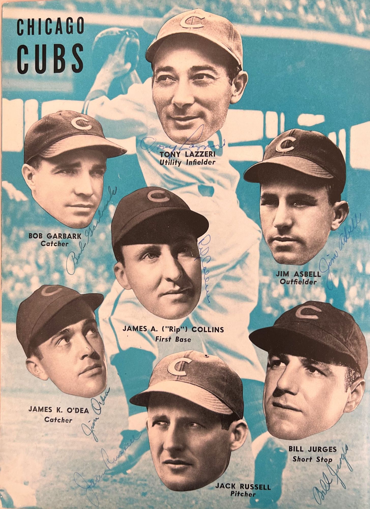 Chicago Cubs MLB Original Autographed Hats for sale