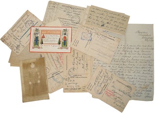 Item #WWI001 Collection of Letters from POW British Navy Soldier to Welsh Nurse. William F. J....